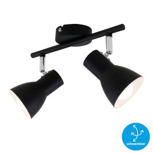 BRILONER dvojni reflektor CUP 2xE14 ČRNA