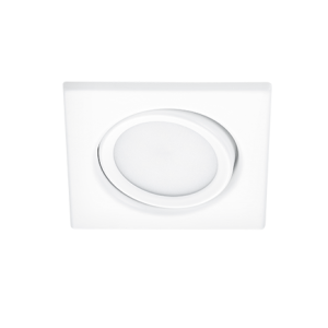 TRIO kvadratna vgradna svetilka Rila 1x450lm, FI: 68mm, 3000K