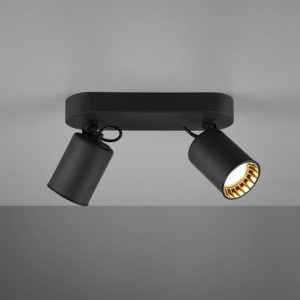 TRIO dvojni reflektor PAGO 2XGU10 ČRNA