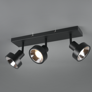TRIO trojni reflektor LEON 3XGU10 ČRNA