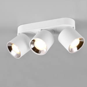 TRIO trojni vgradni ali nadgradnji reflektor GUAYANA 3XGU10 BELA