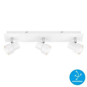 BRILONER trojni reflektor ROCK 3xGU10 BELA