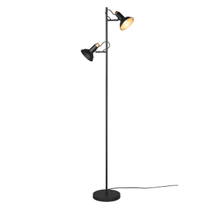 TRIO Roxie stoječa svetilka črna, 2 X MAX. 10W E14