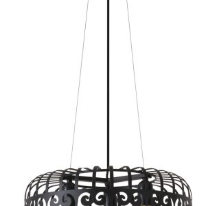 RABALUX  viseča svetilka ALESSANDRA, 3XE27, max. 60W, ČRNA