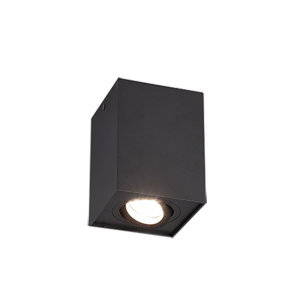 TRIO enojni stropni reflektor BISCUIT, 1xGU10, max. 35W, ČRNA